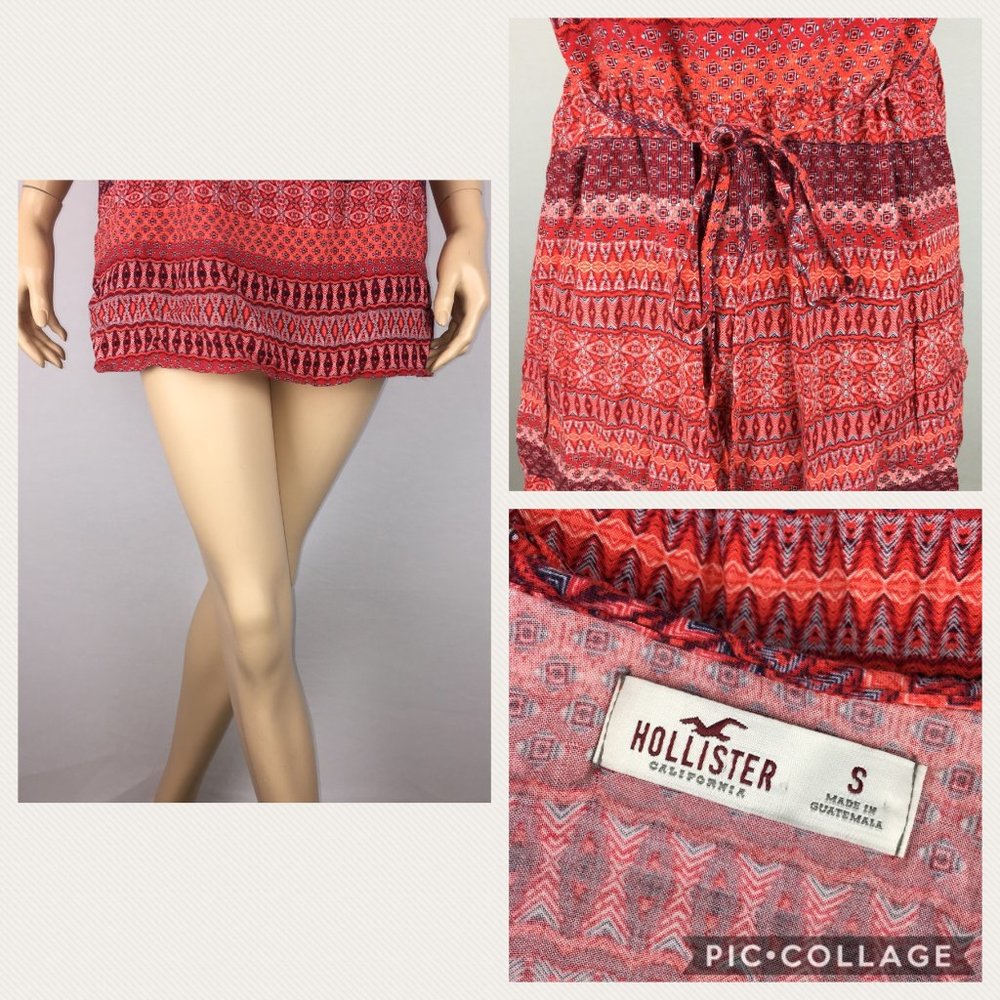 Hollister Jrs S Boho Cold Shoulder Short Dress - Picture 8 of 8